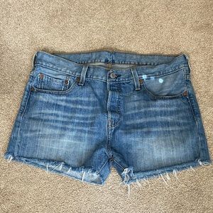 Levi’s High Waist Denim Cut Off Shorts